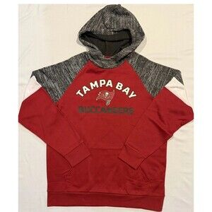 New NFL Hoodie Team Apparel Tampa Bay Buccaneers Hoodie Men's Size XL RED